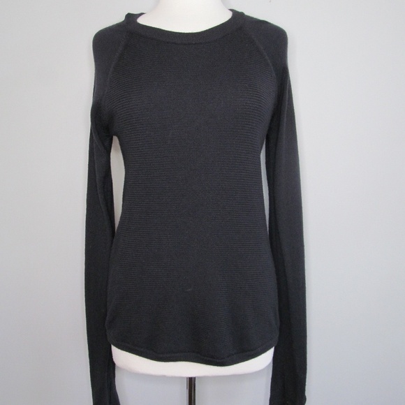 Lululemon Lightweight Boolux Sweater Black Women Size 4- 6? - Picture 3 of 11